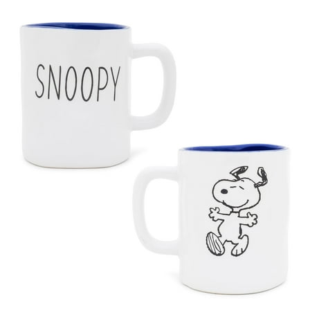 Peanuts Snoopy Ceramic Pottery Mug | Holds 25 Ounces