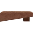 thumbnail image 3 of Meridian Furniture Alora Cognac Polyester Fabric Bench, 3 of 10