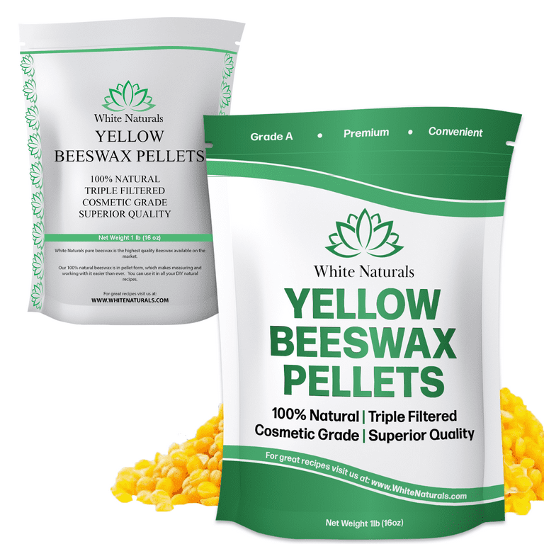 Anaha Yellow Beeswax Pellets (200 G) Refined, Triple Filtered |  Non-Deodorized & Unbleached | Cosmetic Safe | Make Candles, Lip Balm,  Lotions, Soaps