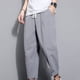 thumbnail image 5 of Pantalones largos para hombre, pantalones casuales, versátiles, de lino y algodón, pantalones holgados, pantalones de pierna recta de moda, pantalones para hombre, 5 of 5