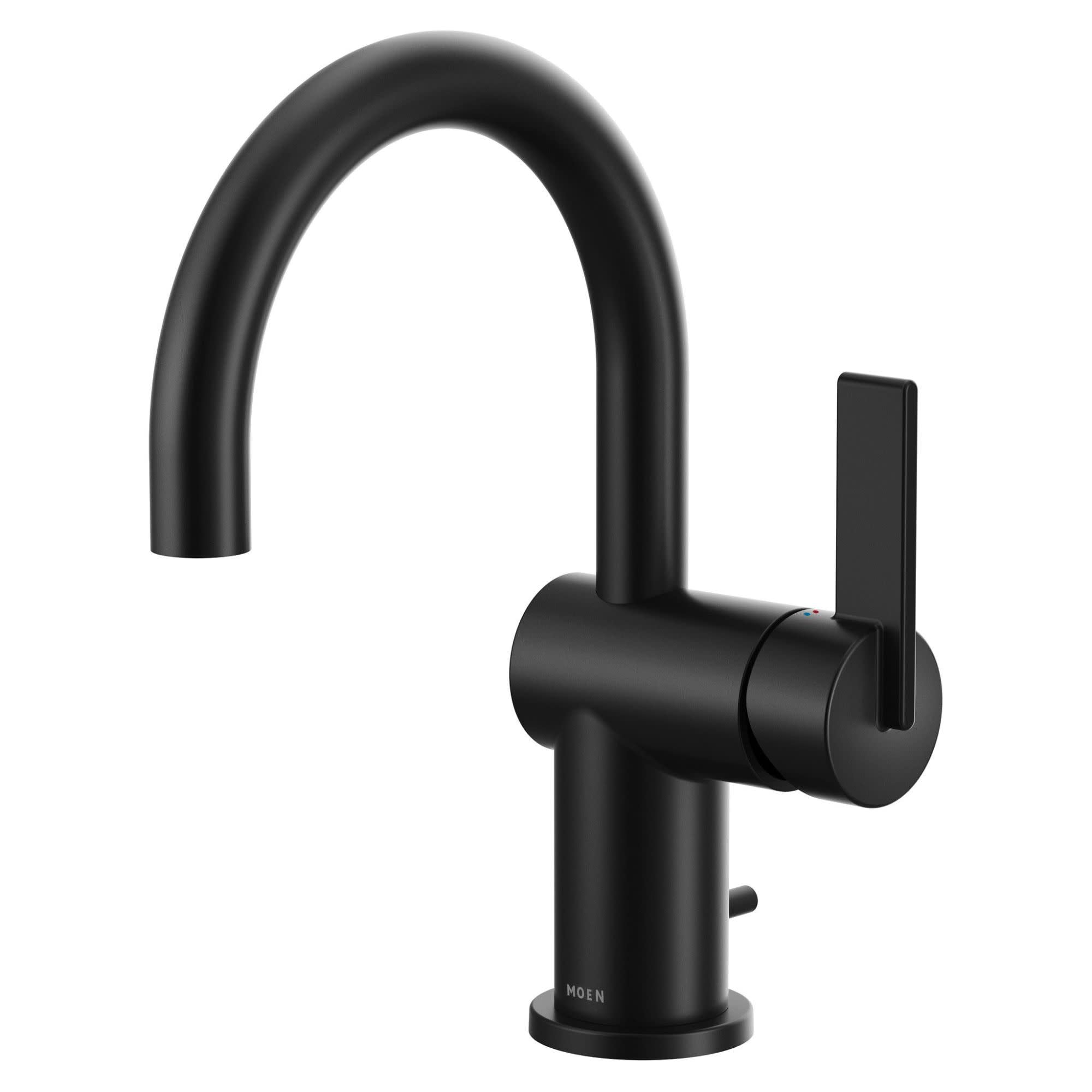 Moen 6221BG CIA Collection Single Handle Bathroom Sink Faucet, Brushed Gold