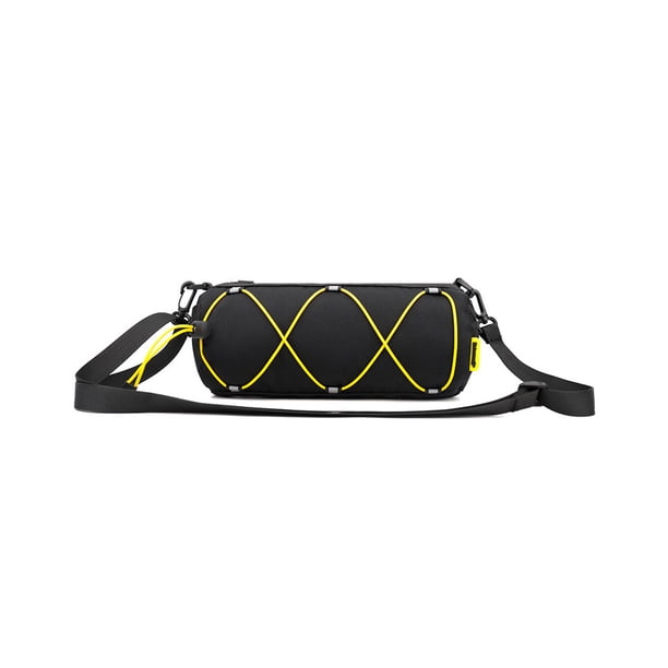 Eigraketly Bolsa para manillar de bicicletas Rhinowalk, bolsa de almacenamiento frontal para bicicleta de montaña, para deportes al aire libre, viajes, Ciclismo Negro Eigraketly OD028056-01