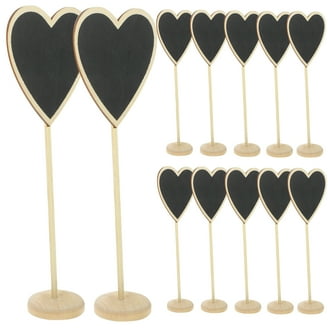 MZMing 20 Pieces Mini Plastic Display Chalk Board Signs Small Blackboard Sign With Chalk Pens Mini Chalkboard Price Tags For Display Food For Shop Buffet Bakery Cafe Wedding Party