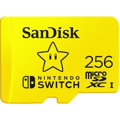 Tarjeta MicroSDXC UHS-I de 256 GB de SanDisk para Nintendo Switch