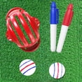thumbnail image 4 of Herramienta de alineación del r de líneas de golf Cola Juego de rotuladores Marcador de revestimiento de pelotas de golf, 4 of 8