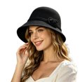 thumbnail image 2 of Wide Brim Sun Hats for Women Foldable Packable Summer Casual Beach Hat for Vacation Travel, 2 of 5