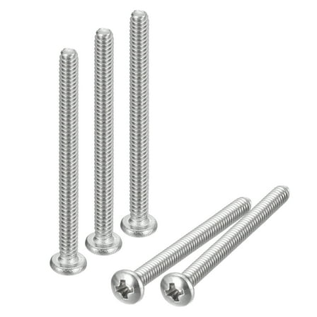 #4-40x1-1/4" Pan Head Machine Screws, 304 Stainless Steel Screw, Pack of 20