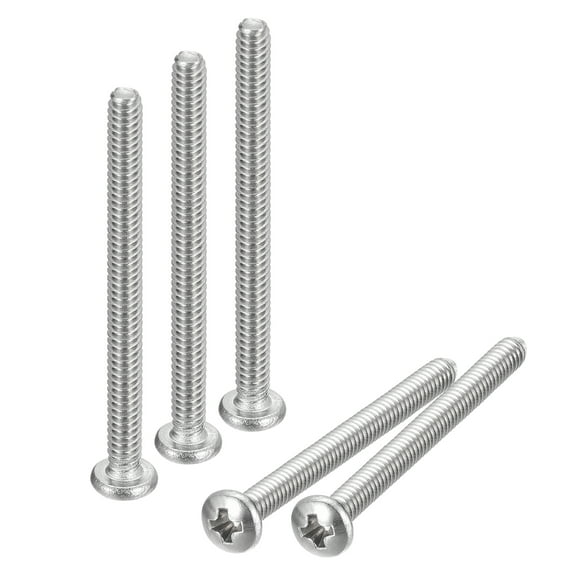 #4-40x1-1/4" Pan Head Machine Screws, 304 Stainless Steel Screw, Pack of 20
