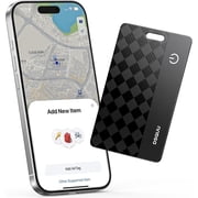 Wallet Tracker Card Compatible for Apple Find My, MFi Certified Bluetooth Tracker, Ultra-Thin IP68 Waterproof Wireless Charging Anti-Loss Locator for Wallet, Passport, Luggage, iOS Only