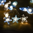 thumbnail image 4 of Morttic 30LEDs String Lights Battery 8 Modes Under the sea Ocean Beach Theme Shells Starfish Lights Decorations with Remote for Room Bedroom Bathroom, 4 of 9