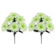 thumbnail image 2 of Tallos de peonía artificiales, flores de seda de 6 cabezas para jarrón, decoración del hogar, centros de mesa de boda, paquetes de 2 ramos, 2 of 6