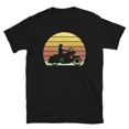 thumbnail image 1 of T-Shirt Unisexe Style Motocycliste Rétro Coucher de Soleil Vélo de Randonnée Longue Distance D00096, jusqu'à la Taille 5TG, 1 of 4