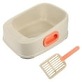thumbnail image 1 of Weiweiguan 1 Ensemble Toilette pour Chat Semi-Fermée Bac à Sable pour Animaux, 1 of 7
