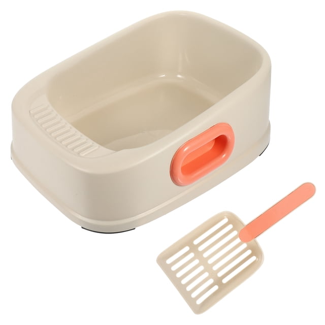 Weiweiguan 1 Ensemble Toilette pour Chat Semi-Fermée Bac à Sable pour Animaux