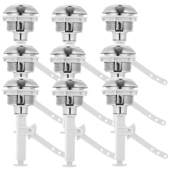 unbranded  9 Pcs Single Toilet Tank Button Lifter Seat Flusher Replacement Kit