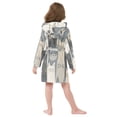 thumbnail image 7 of FORMRS Kids Bathrobe Unisex Hooded Robe Toddler Pajamas Sleepwear, Size 2-3T, Blue Cute Cats, 7 of 7