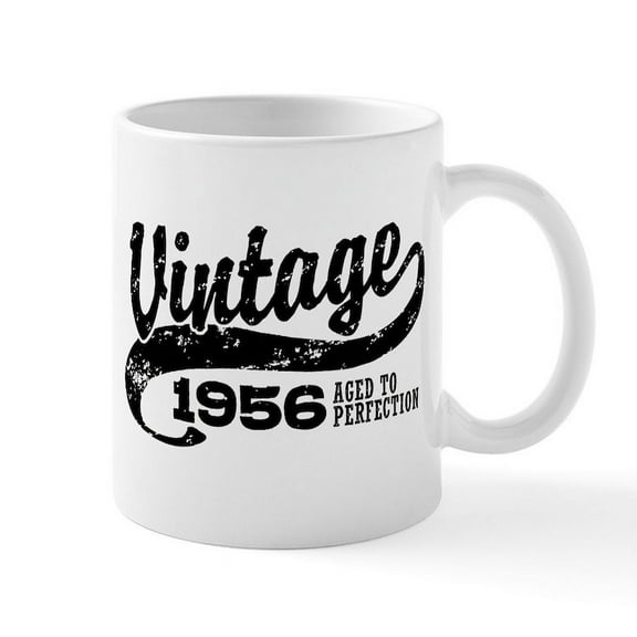 CafePress - Vintage 1956 Mug - 11 oz Ceramic Mug - Novelty Coffee Tea Cup