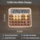 thumbnail image 2 of 12 Digit Cute Calculator, Mechanical Switch Design,Gradient Brown, 2 of 5