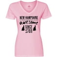 thumbnail image 3 of Inktastic New Hampshire Awesome Since 1788 Women's V-Neck T-Shirt, 3 of 5
