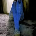 thumbnail image 4 of SharkTRUE Bas Résille Lumineux, Bas Résille Phosphorescents, Bas Résille Creux, Bas Taille Haute pour Femmes, 4 of 8