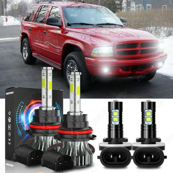 For Nissan Quest 2000-2002 - 6000K Front LED Headlights   Fog Lights Bulbs Combo