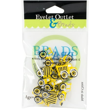 Eyelet Outlet Shape Brads 12/Pkg-Work Truck
