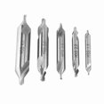 thumbnail image 1 of Ensemble de 5 forets centraux en acier rapide, angle de 60 degrés, 1,5/2/2,5/3/4 mm, 1 of 2