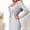 Gray, variant on Women's Long Sleeve Midi Shirt Dress