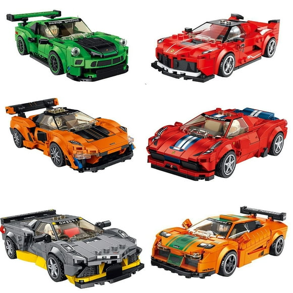 Assembled Building Blocks Dy Minifigure Speed Champion Building Kit Model Car To,,