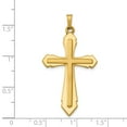 thumbnail image 2 of 21.64mm 14k Polished and Satin Passion Cross Pendant - 1.1 Grams, 2 of 2