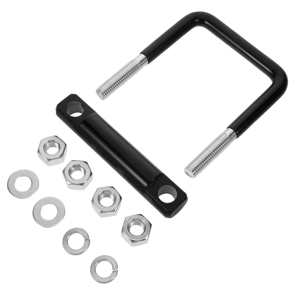 OUNONA Universal Black Metal Hitch Clamp Quick Installation for Transport and Cargo Stability