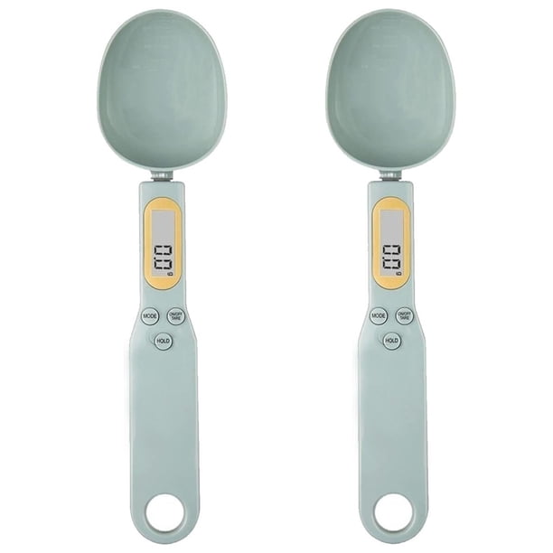 Insumos de Cocina SpoonProLightGreen 2Pzas Rango 0.5 a 500g LED Verde Claro 1xCR2032 (No incluidas). VentDepot MXOOG-002