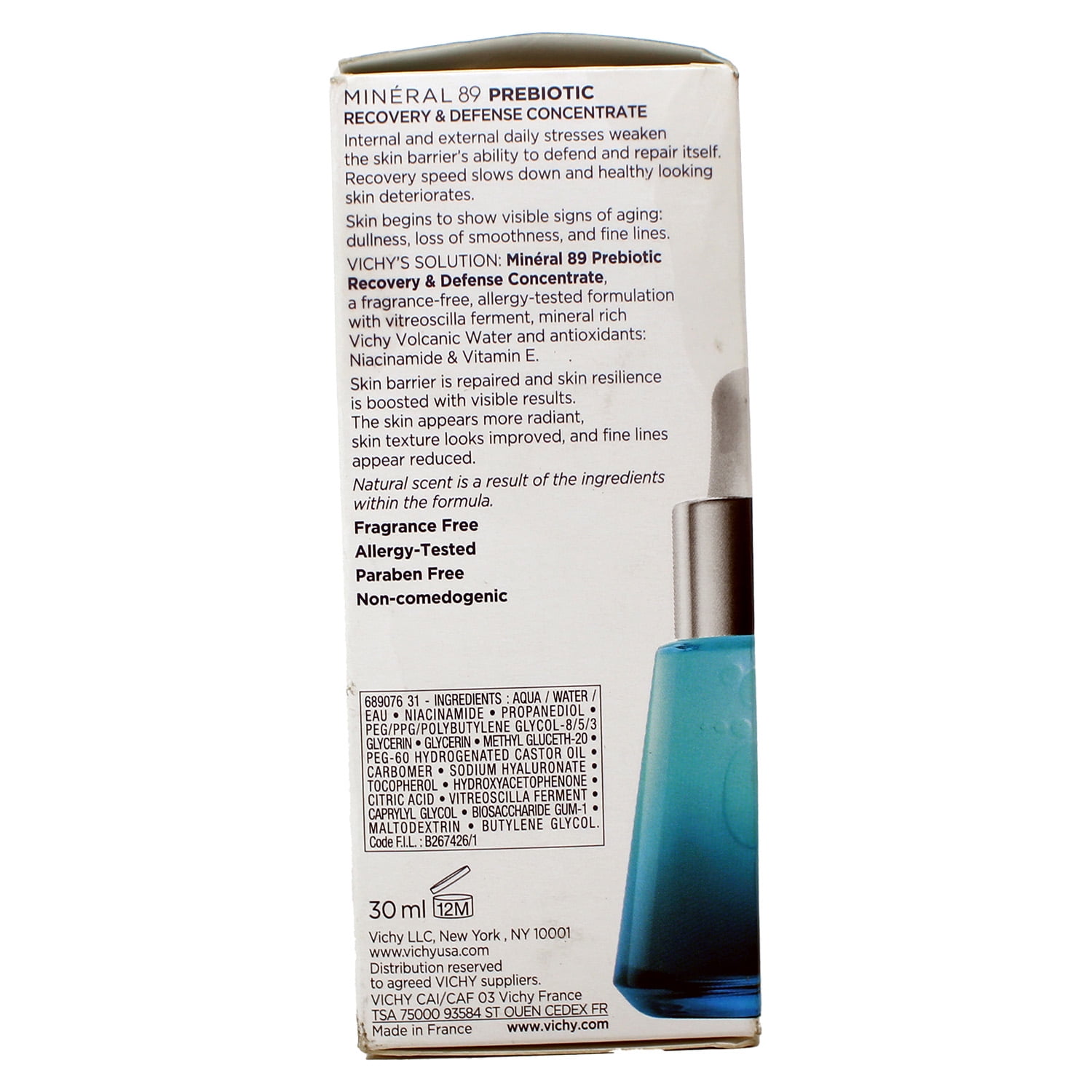 Vichy Mineral 89 Face Serum Prebiotic Recovery and Defense Concentrate30.0ml