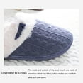 thumbnail image 5 of OAVQHLG3B Ladies Memory Foam Slippers Non-slip Rubber Bottom Ladies Home Slippers Warm Plush Lining Bedroom Comfortable Home Shoes, 5 of 9