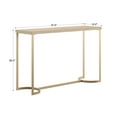 thumbnail image 5 of Weston Home Sami Glam Rectangular Wood and Metal Console Table, Gold Finish, 5 of 5