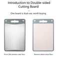 thumbnail image 4 of TIMIFIS Dehumidifier Boxes Double Sided Cutting Board Stainless Steel Kitchen Cutting Board Food Grade Stainless Steel Material Easy to Clean Kitchen Gadgets, 4 of 6