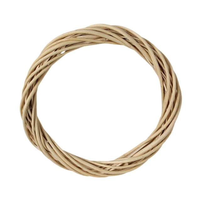 Corona de ratán para hacer tú mismo Manualidades para hacer tú mismo Suministros para hacer coronas para hacer tú mismo Corona para puerta de entrada Color de madera