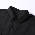 thumbnail image 6 of Men's 100% Cotton Oversized Button Down Shacket, Long Sleeve Work Shirt Jacket with Dual Chest Pockets, Casual Loose Fit Shirts for Men M‑4XL, 6 of 8