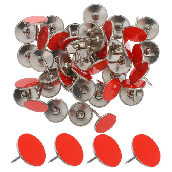 Hemoton 50pcs Reflective Thumb Tacks for Trail Marking Glow Tacks for Camping and Hiking Metal Tacks Push Pins for Night Visibility