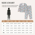 thumbnail image 2 of Salouo Unicorn DoingYoga Pattern Women's Pajamas Set Long Sleeve Button Down Sleepwear Soft Pj Lounge Sets for women 2 Piece Pjs Set with Long Pants -, 2 of 8