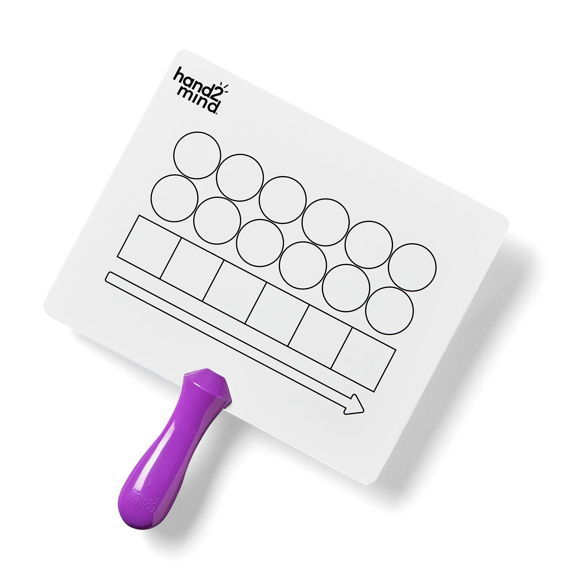 hand2mind Elkonin Box Magnetic Answer Board, Word Mapping Paddles, Elkonin Boxes Dry Erase&nbsp;Blending Board, Phonemic Awareness, Phonics Manipulatives