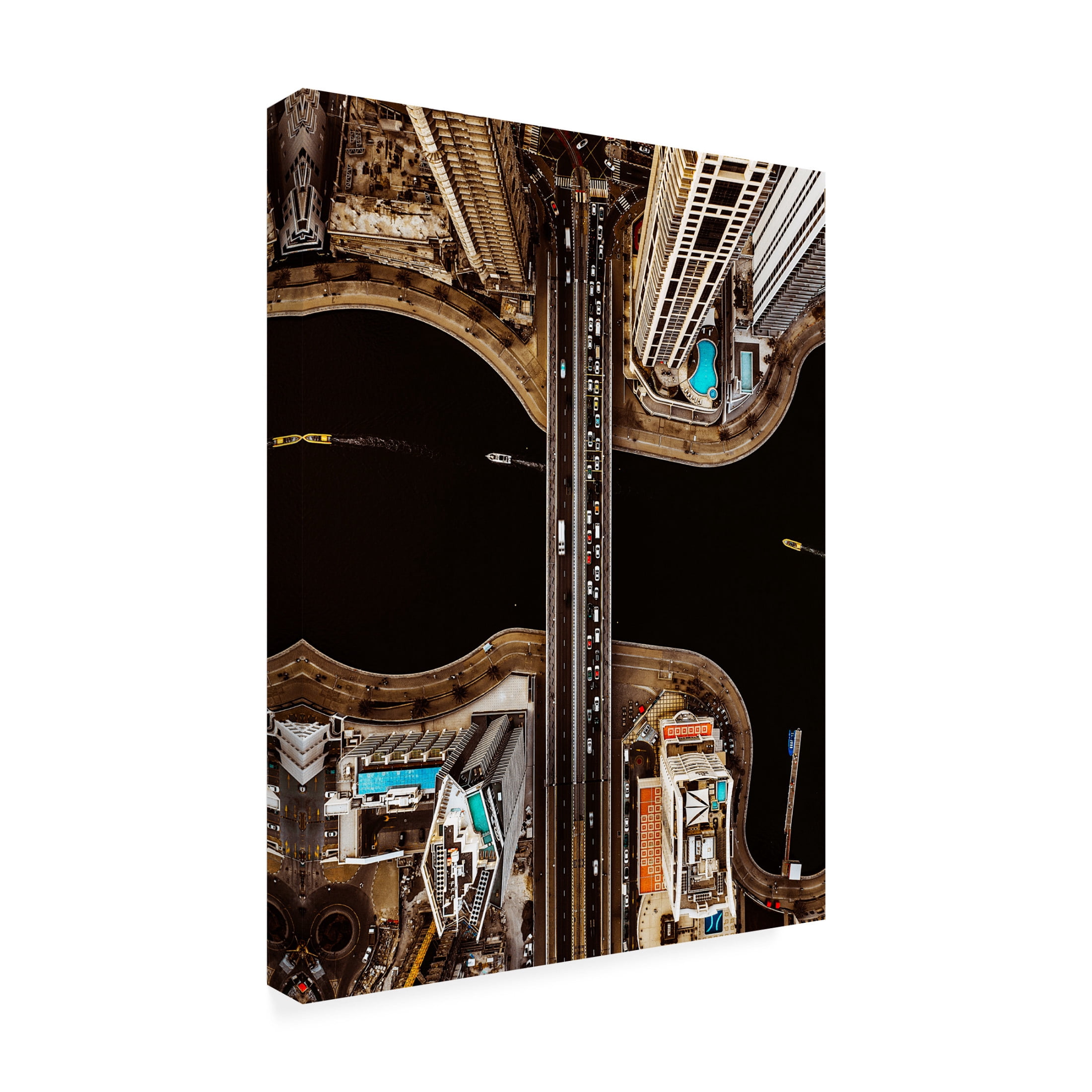 Canvas Wall Art - Carmine Chiriaco 'Vision From The Top' Wall Art for Living Room, Bedroom, or Office Décor by Trademark Fine Art - 14 x 19 Inches