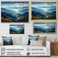 thumbnail image 4 of Designart "Morning Majesty Blue Vistas III" Landscapes Framed Wall Art Decor - Country Blue Mountains Living Room Framed Canvas Art, 4 of 6