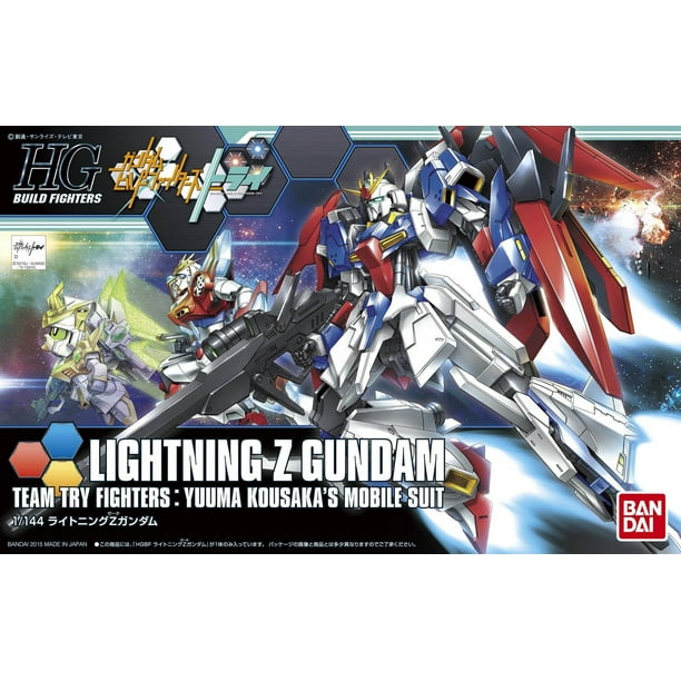 Bandai Hobby Build Fighters Try Hgbf Lightning Z Gundam Hg 1 144 Model Kit Walmart Com Walmart Com