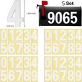 thumbnail image 2 of HLONK Waterproof Mailbox Numbers Stickers Reflective Mailbox Numbers for Outside  Large 3 Inch Self Adhesive 0-9 Vinyl Number for Mailbox  Door  Garbage Bins  Address Number (Silver ), 2 of 7