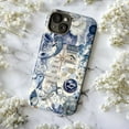 thumbnail image 5 of Ocean Life Collage Phone Case, Blue & White Shark Jellyfish Starfish Design, Protective Cover for iPhone 17 16 15 14 13 12 11 Pro Plus Mini, 5 of 6