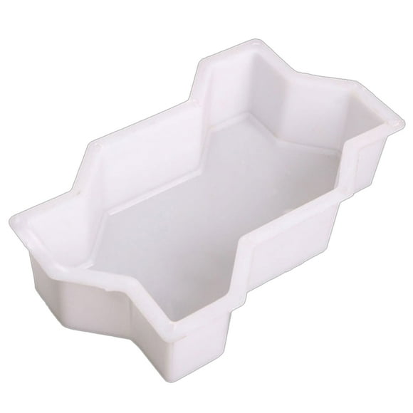 Flmtop 2Pcs Wave Shape Garden DIY Walking Path Pavement Maker Floor Cement Brick Mold