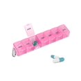 thumbnail image 1 of 1pc Portable 7-grid Transparent Medicine Box, 1 of 5