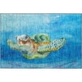thumbnail image 2 of Addison Rugs Mayfield Washable Coastal Turtle Ocean Rectangle Rug, 1'8" x 2'6", 2 of 5