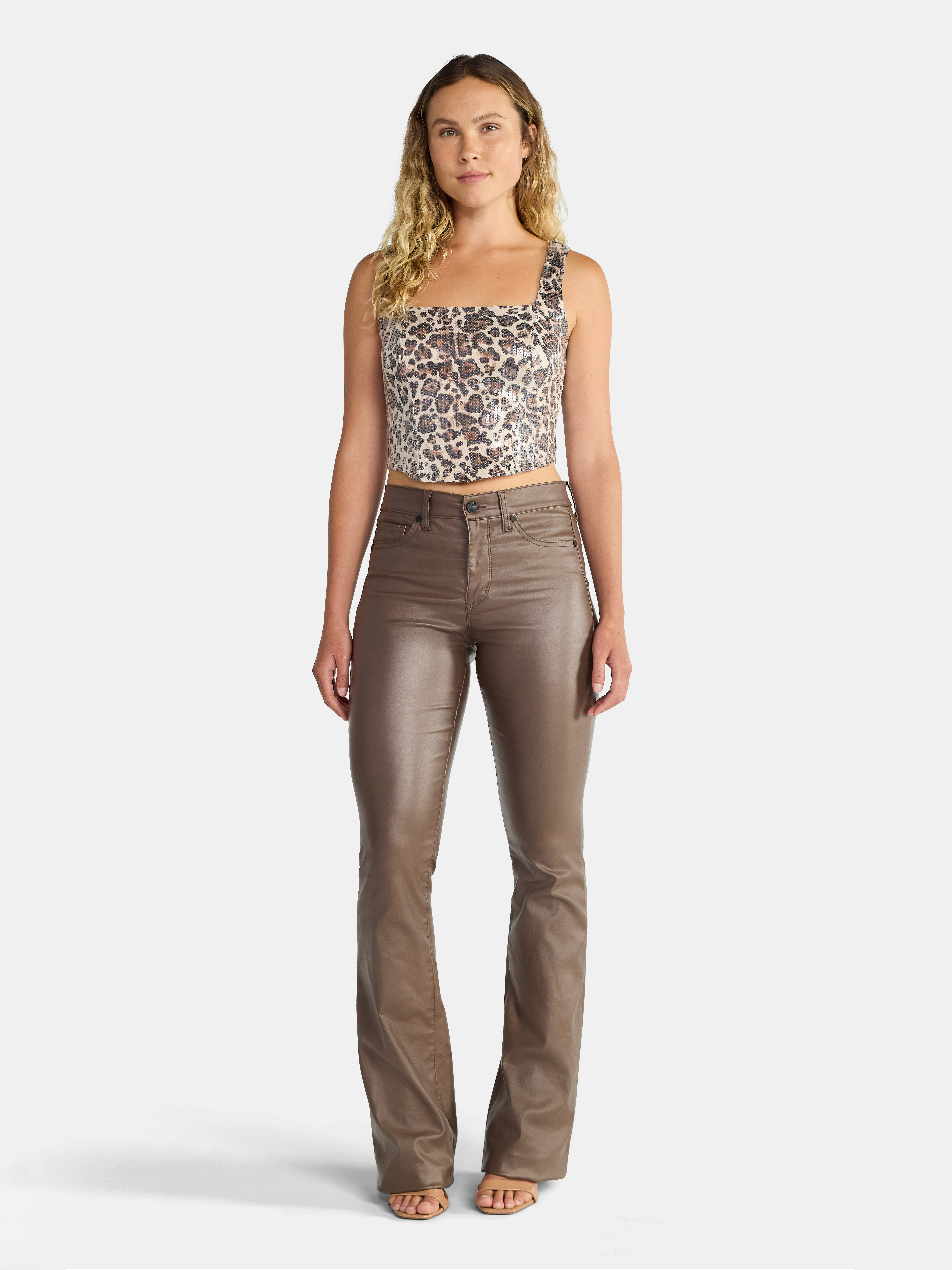Madden NYC Sequin Corset Top, Women's